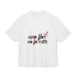 Camiseta box ultra gruesa - Blanco - Camiseta «Una flor no fa estiu»