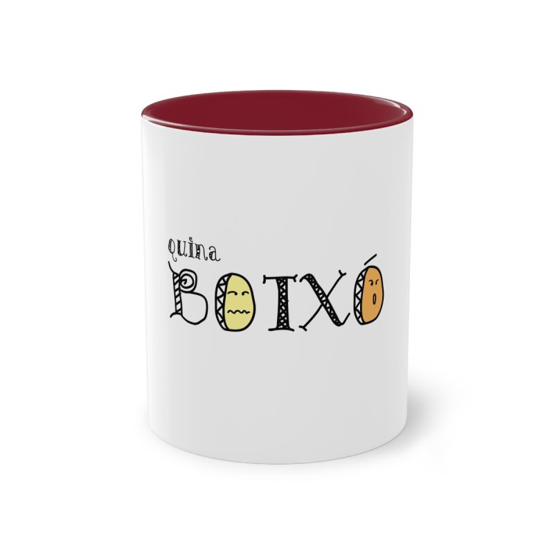 Taza bicolor - Granate - Quina botxo