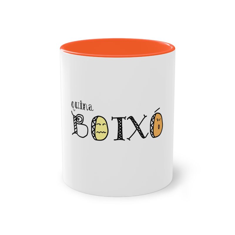 Taza bicolor - Naranja - Quina botxo
