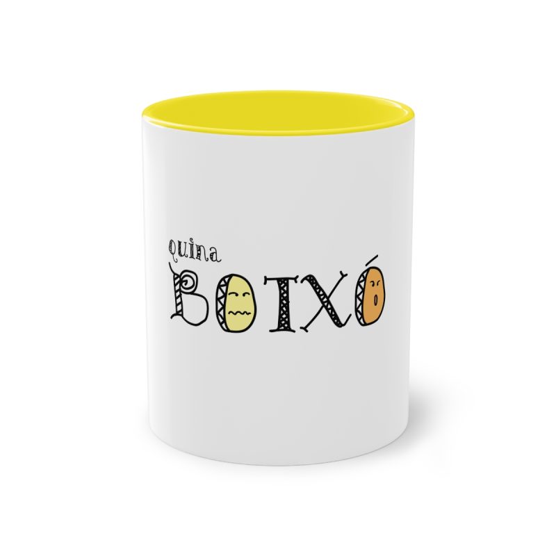 Taza bicolor - Amarillo - Quina botxo
