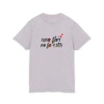 Camiseta lavado acido cuello redondo - Lila suave - Camiseta «Una flor no fa estiu»