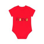 Body bebe manga corta organico - Rojo - Quina botxo Body bebe manga corta organico - Rojo - Quina botxo