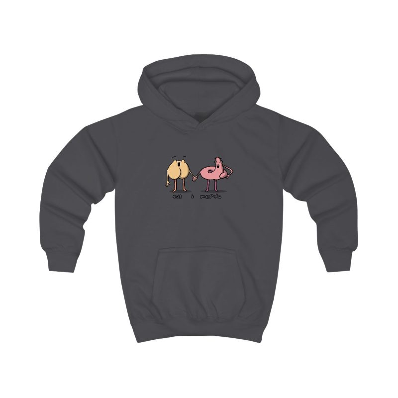 Sudadera con capucha infantil - Gris marengo - Cul i merda