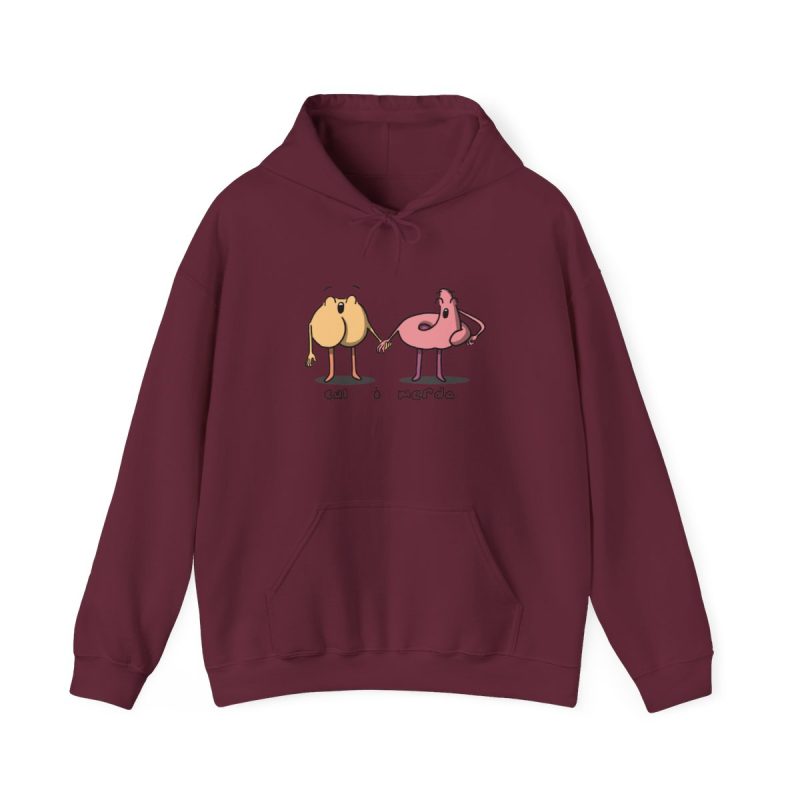 Sudadera con capucha - Granate - Cul i merda