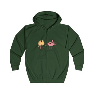 Sudadera con capucha y cremallera - Verde botella - Cul i merda