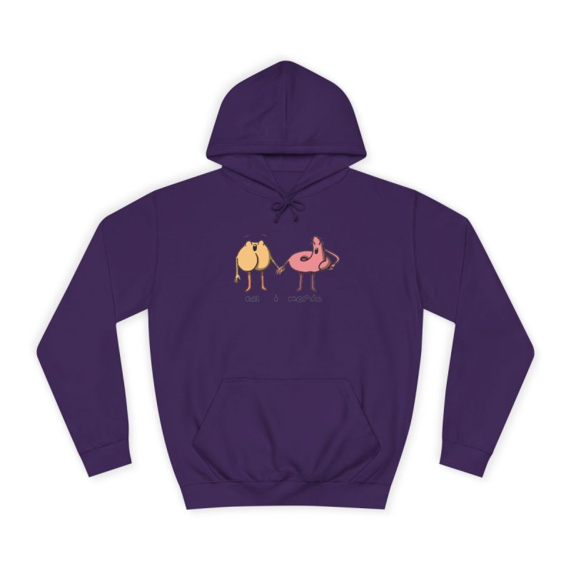 Sudadera universitaria - Morado - Cul i merda