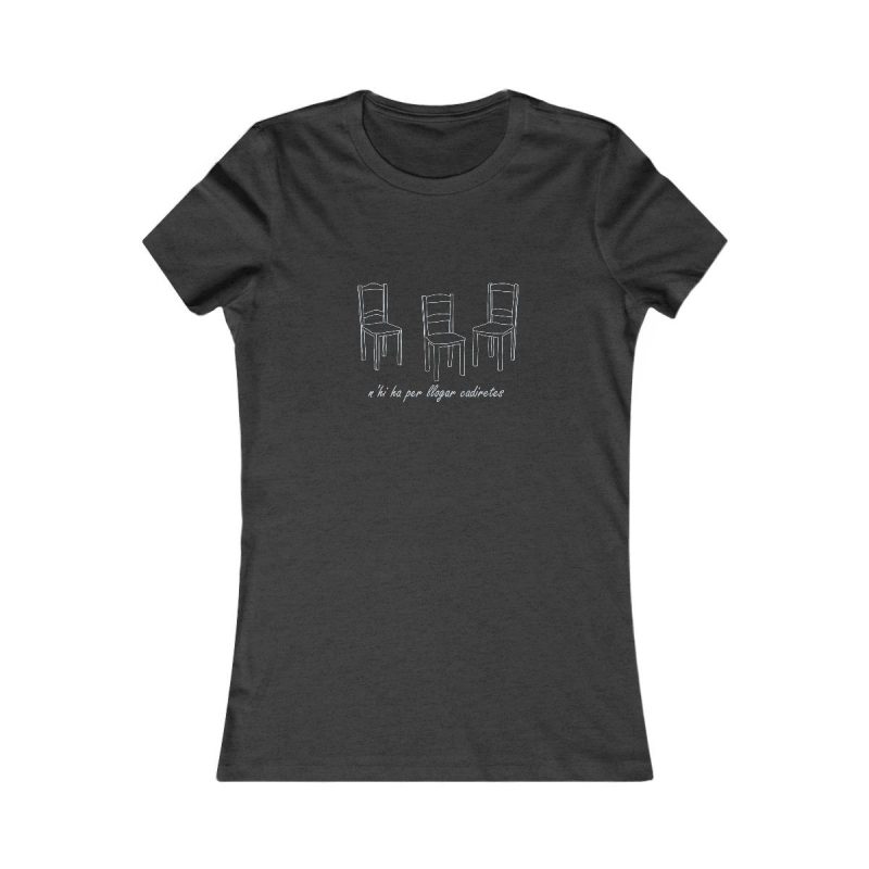 Camiseta mujer Favorite - Gris antracita jaspeado - Cadiretes