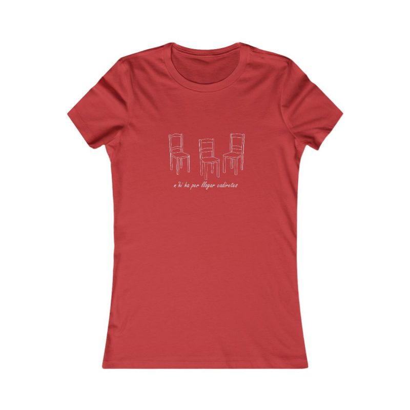 Camiseta mujer Favorite - Rojo - Cadiretes