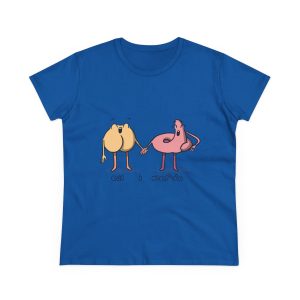 Camiseta mujer algodon medio - Azul royal - Cul i merda