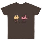 Camiseta punto liso - Marron oso - Cul i merda Camiseta punto liso - Marron oso - Cul i merda