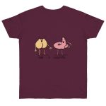 Camiseta punto liso - Burdeos - Cul i merda Camiseta punto liso - Burdeos - Cul i merda
