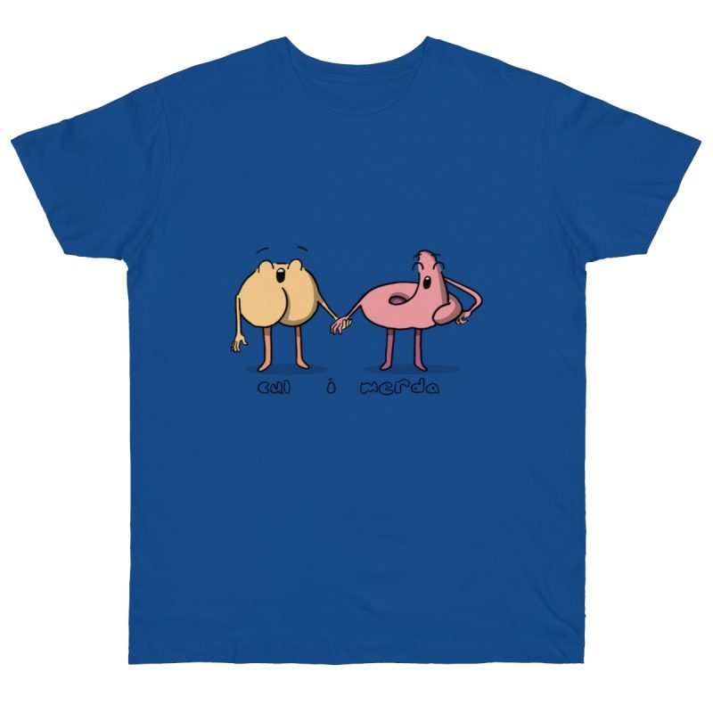 Camiseta punto liso - Azul royal intenso - Cul i merda