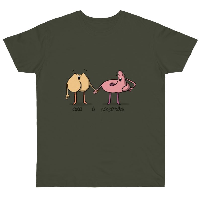 Camiseta punto liso - Caqui urbano - Cul i merda