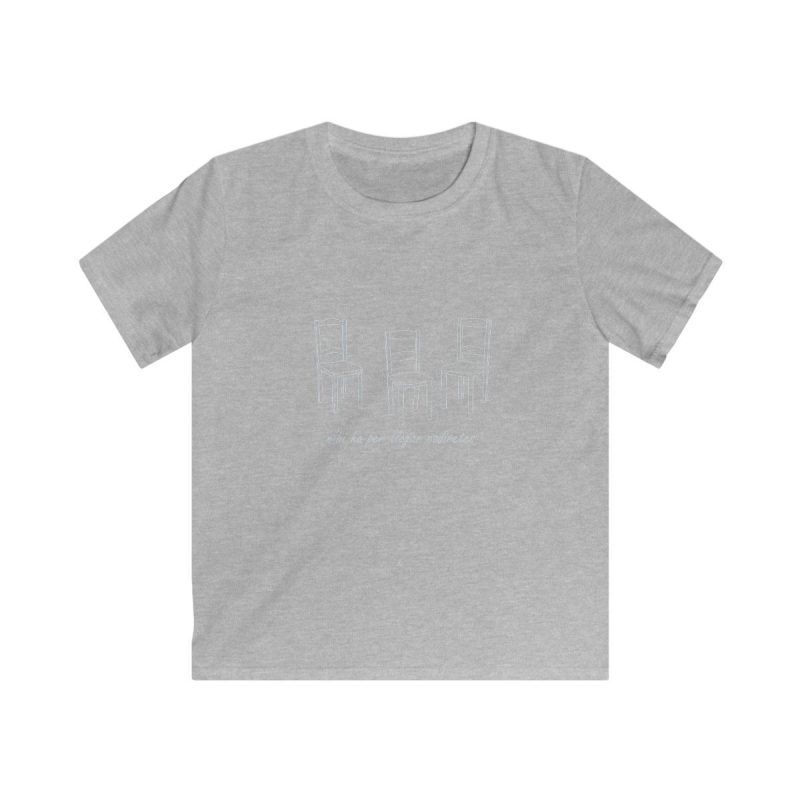 Camiseta infantil Softstyle - Gris deportivo - Cadiretes