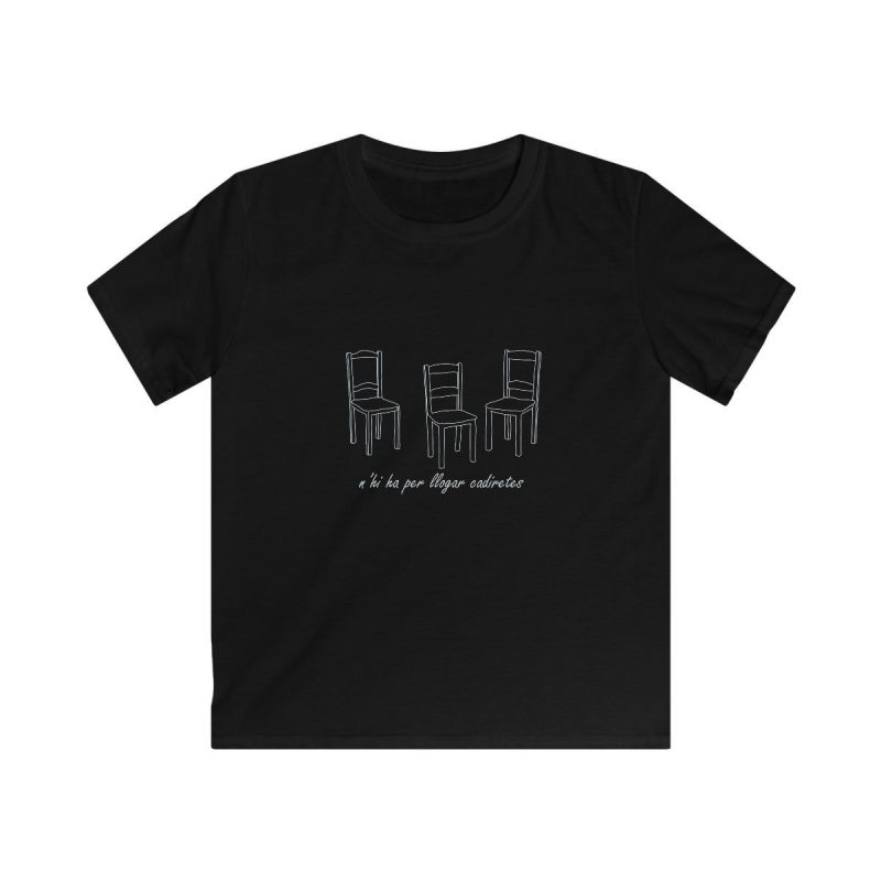 Camiseta infantil Softstyle - Negro - Cadiretes