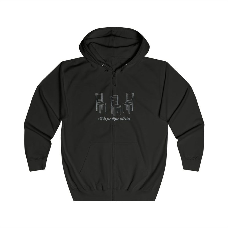 Sudadera con capucha y cremallera - Negro azabache - Cadiretes