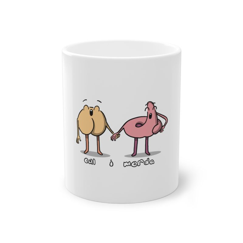 Taza estandar 325 ml - Blanco - Cul i merda Taza estandar 325 ml - Blanco - Cul i merda