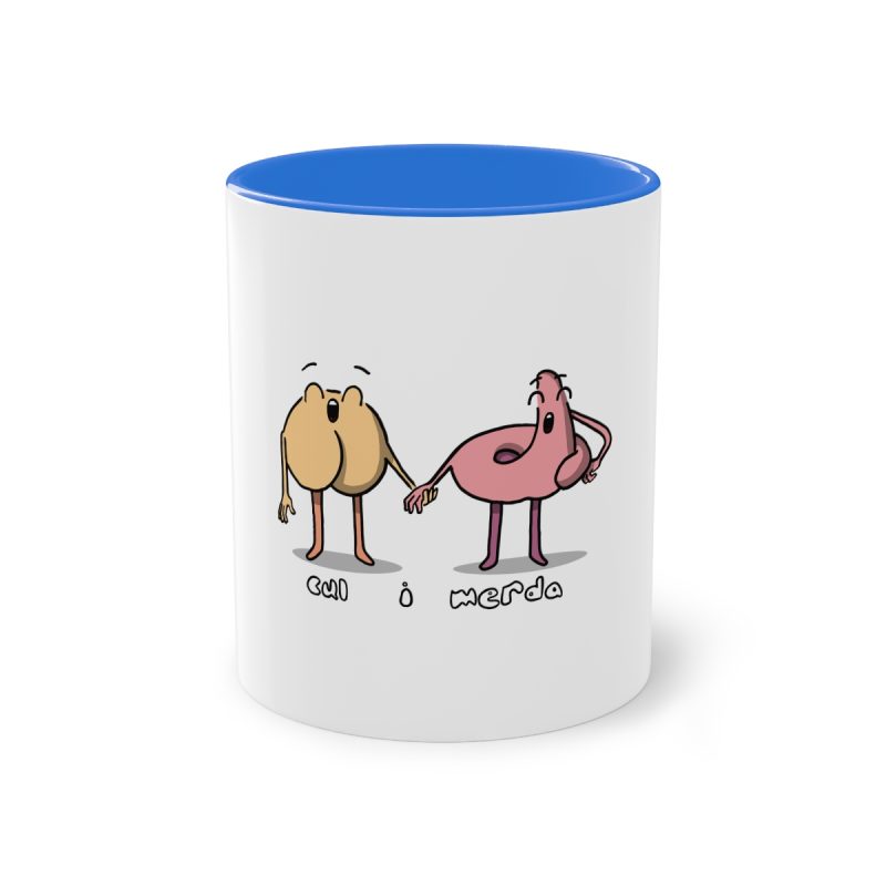 Taza bicolor - Azul Cambridge - Cul i merda