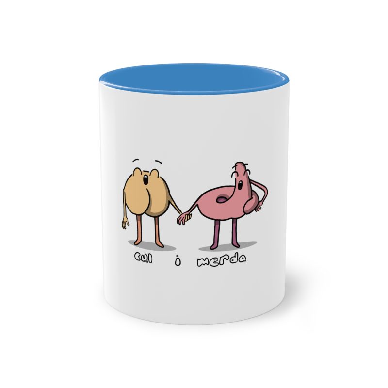 Taza bicolor - Azul claro - Cul i merda