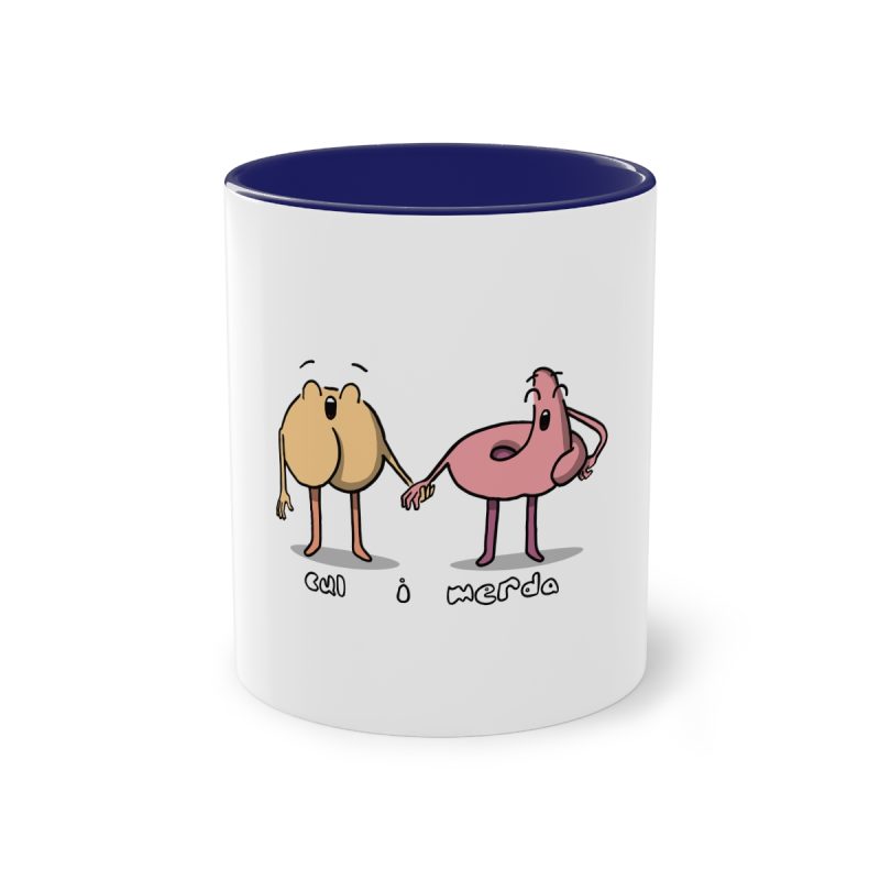 Taza bicolor - Azul oscuro - Cul i merda