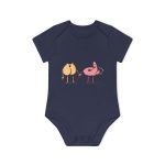 Body bebe manga corta organico - Azul marino nautico - Cul i merda