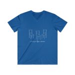 Camiseta hombre entallada cuello de pico - Azul royal - Cadiretes Camiseta hombre entallada cuello de pico - Azul royal - Cadiretes