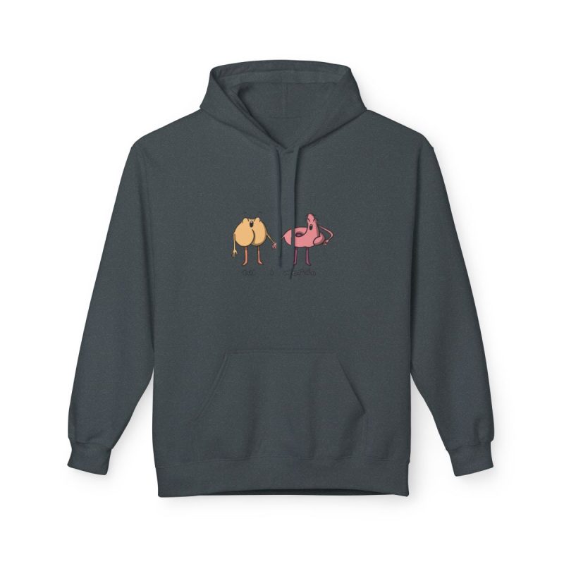 Sudadera Softstyle con capucha - Gris oscuro jaspeado - Cul i merda Sudadera Softstyle con capucha - Gris oscuro jaspeado - Cul i merda