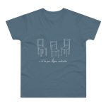 Camiseta hombre punto liso - Azul piedra - Cadiretes