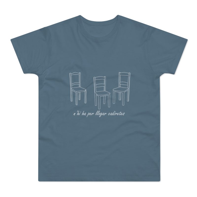 Camiseta hombre punto liso - Azul piedra - Cadiretes