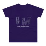 Camiseta hombre punto liso - Morado urbano - Cadiretes