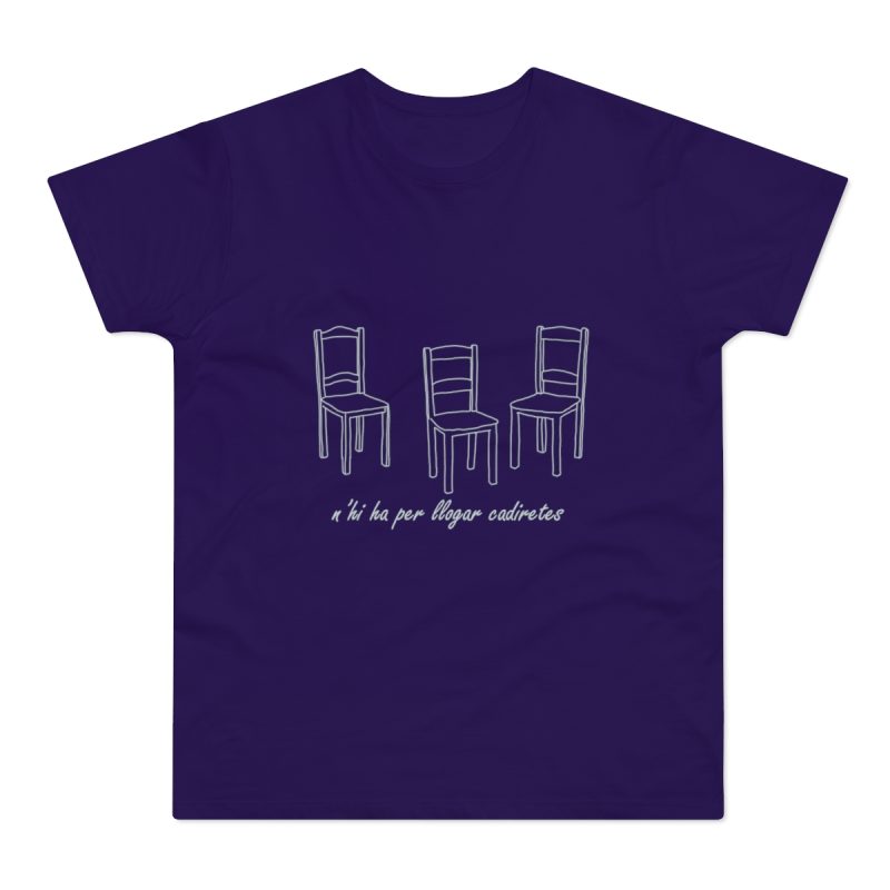 Camiseta hombre punto liso - Morado urbano - Cadiretes