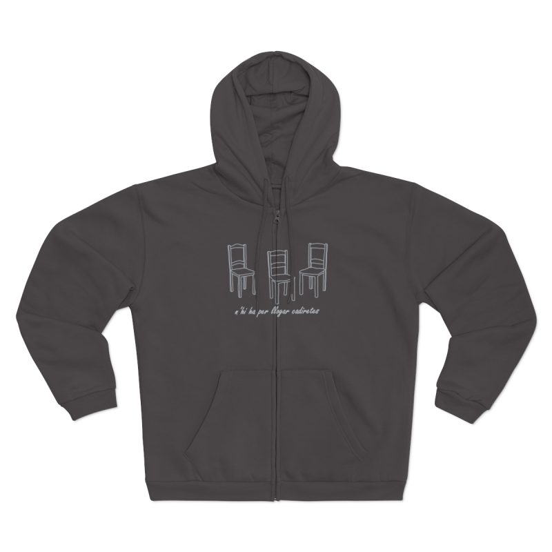 Sudadera capucha con cremallera premium - Antracita - Cadiretes Sudadera capucha con cremallera premium - Antracita - Cadiretes