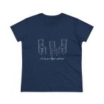 Camiseta mujer algodon medio - Azul marino - Cadiretes Camiseta mujer algodon medio - Azul marino - Cadiretes