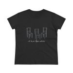 Camiseta mujer algodon medio - Negro - Cadiretes Camiseta mujer algodon medio - Negro - Cadiretes