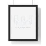 Poster enmarcado vertical - Negro - Cadiretes