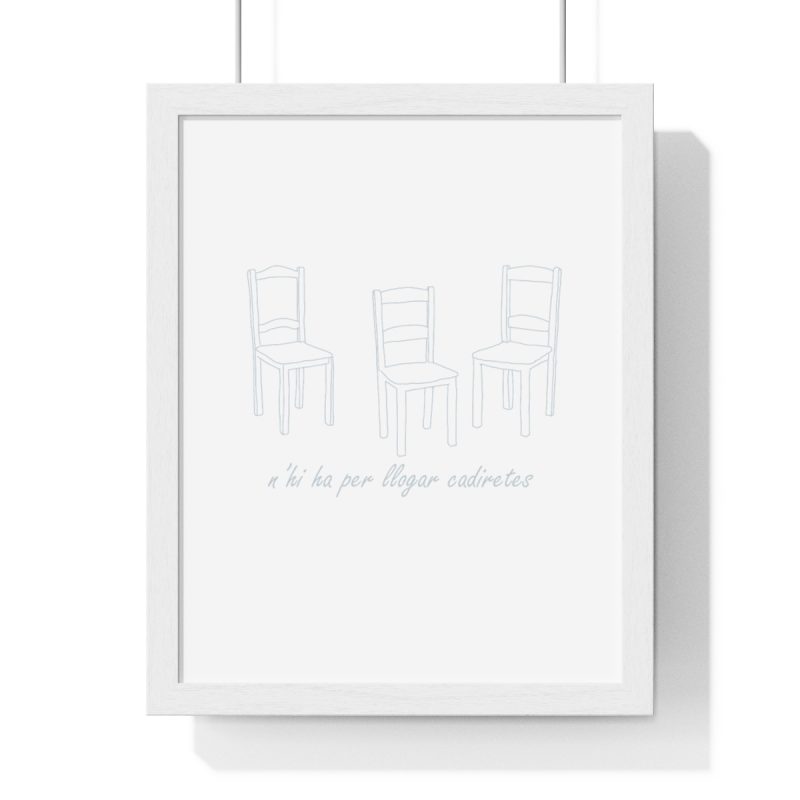 Poster enmarcado vertical - Blanco - Cadiretes