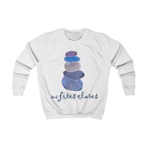 Sudadera infantil - Blanco artico - Ses fites clares