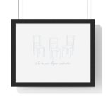 Poster enmarcado horizontal - Negro - Cadiretes