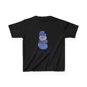Camiseta infantil algodon grueso - Negro - Ses fites clares