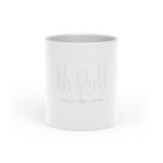 Taza con asa de corazon - Blanco - Cadiretes