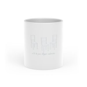 Taza con asa de corazon - Blanco - Cadiretes