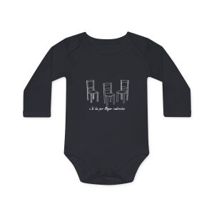 Body bebe manga larga organico - Negro - Cadiretes