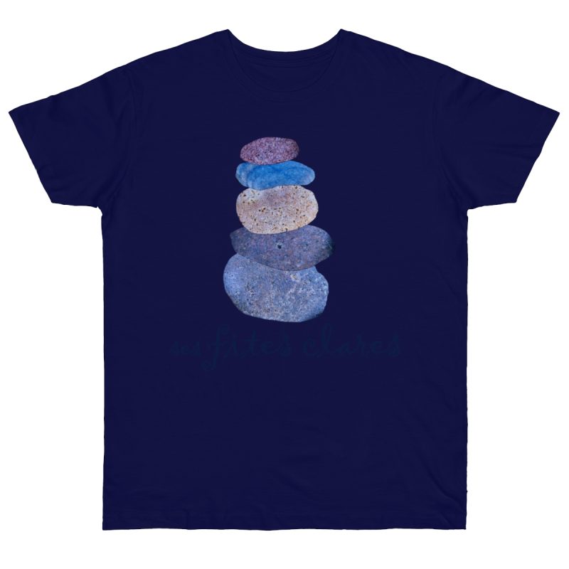 Camiseta punto liso - Azul marino intenso - Ses fites clares