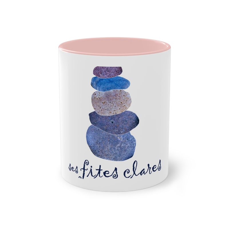 Taza bicolor - Rosa - Ses fites clares