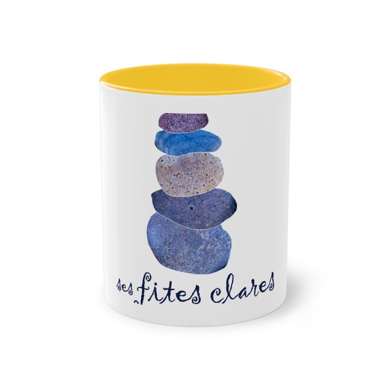 Taza bicolor - Amarillo dorado - Ses fites clares