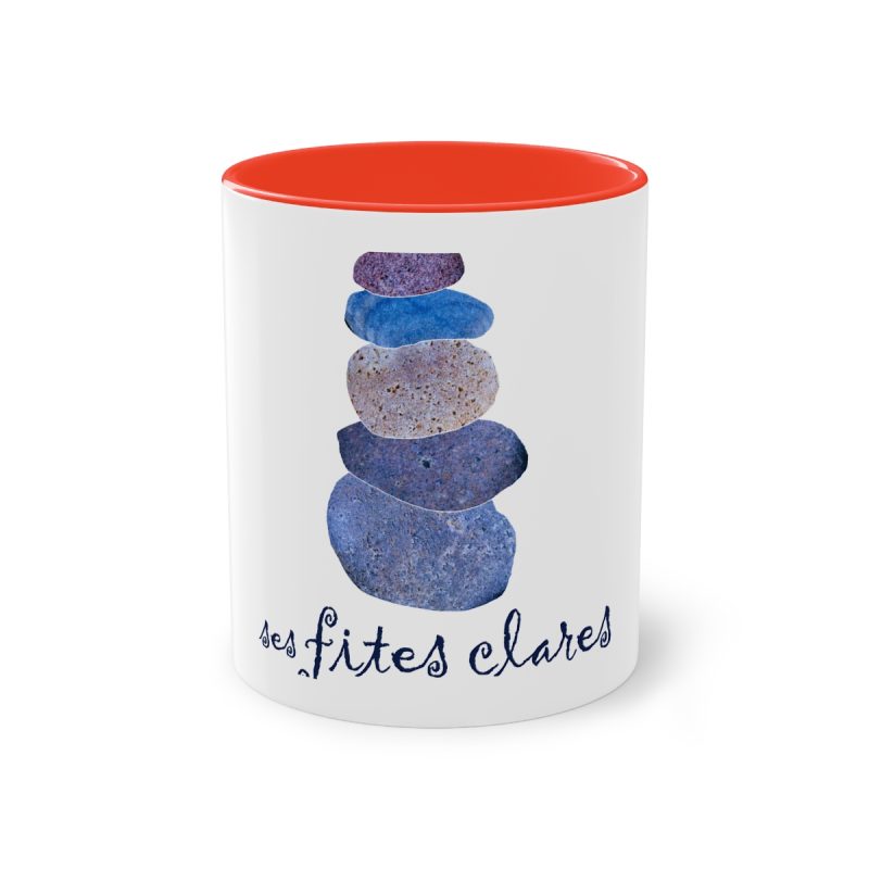 Taza bicolor - Rojo - Ses fites clares
