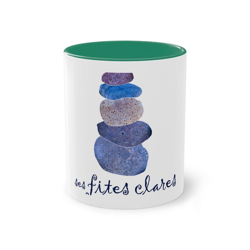 Taza bicolor - Verde oscuro - Ses fites clares