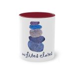 Taza bicolor - Granate - Ses fites clares Taza bicolor - Granate - Ses fites clares