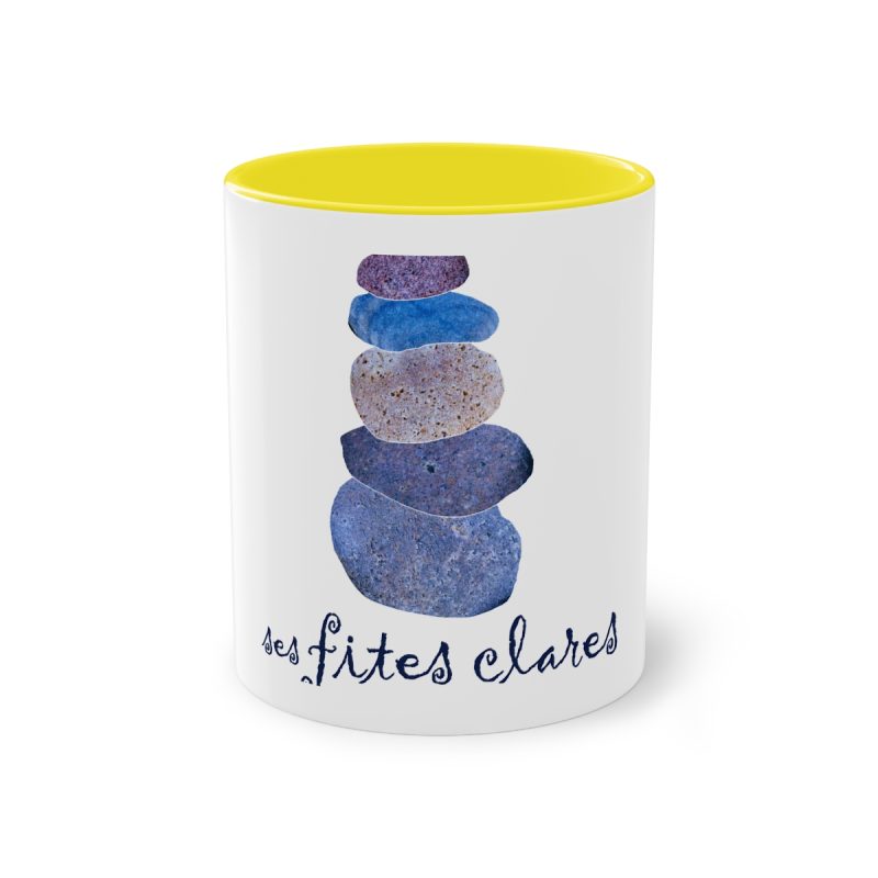 Taza bicolor - Amarillo - Ses fites clares