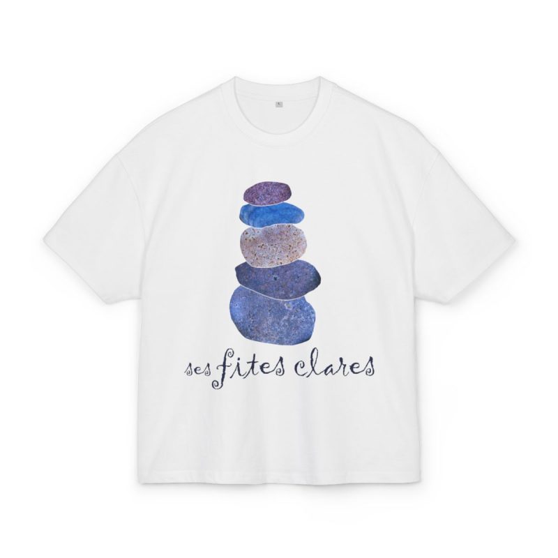 Camiseta box ultra gruesa - Blanco - Ses fites clares